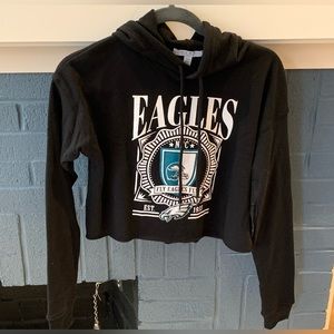 Philadelphia Eagles crop top women’s hoodie. New with tags.